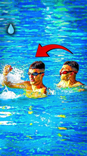 🧠✅ سر ثبات نظارة السباحة 🤯 حل مشكلة انزلاق نظارة السباحة عند القفز 🥶 #swimming #swimmingpool #السباحة #سباحة