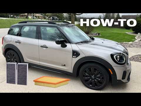 How to change Mini Cooper Filters - Cabin Filter & Engine Filter Change - 2023 Mini Countryman