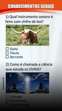 Quiz de Conhecimentos Gerais