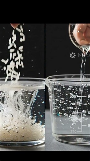 The difference between restaurant and homemade rice #whiterice
