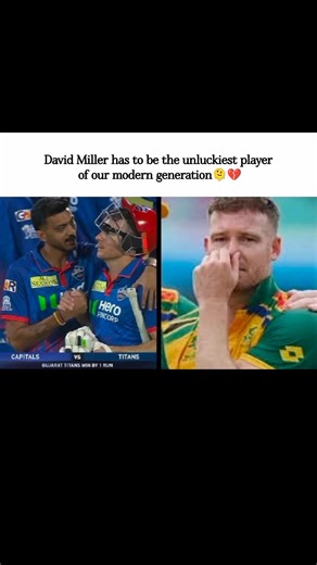 David Miller has to be the unluckiest player of our modern generation🫠|#davidmiller #gtvsdc #ipl2026