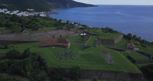 Download Aerial view of Fort Louis Delgres, Guadeloupe