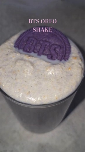 BTS OREO SHAKE RECIPE #btsarmy #btsoreo #shorts