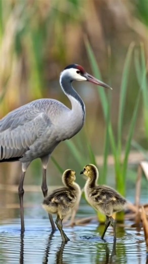 Beautiful Mother Bird with Her Two Cute Babies | Nature Love & Sweet Moments 🐦💕