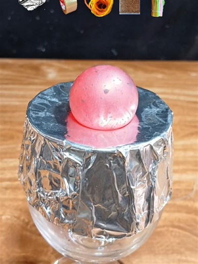 Aluminum foil Rubber Sponge Solution Vs 100cc Red Hot Ball #redhotball #asmrsounds #experiment #satisfying #foryoupage