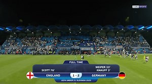 England 1-2 Germany | UEFA EURO U21 Highlights