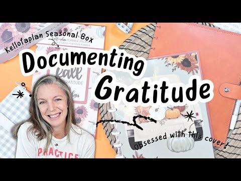 Fall Gratitude Kellofafan Box Unboxing | Gratitude Journal Setup + Must-See Fall Planner Cover! 🍁