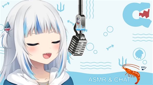 Shark girl whispers into your ear [ASMRCHAT] - 1080