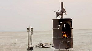 This video of a Burn barrel is like a Yule Log for Burners