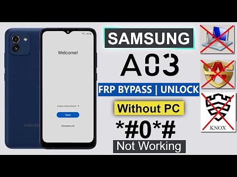 Samsung A03 (A035F) Frp Bypass/Unlock Google Account Lock Without Pc | Without Knox Android 11/12