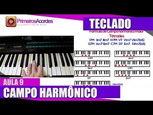 Curso de Teclado iniciante - Campo harmônico maior (Aula 9)