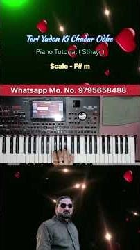 Teri Yadon ki Chadar Odhe // Sthayi // Piano tutorial // keyboard Tutorial #trendingsong