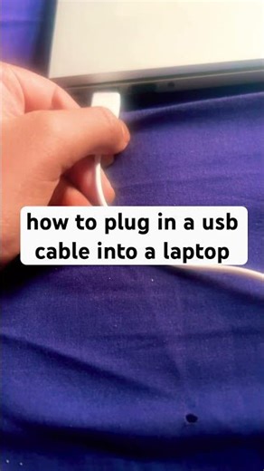 how to plug in a usb cable into a laptop