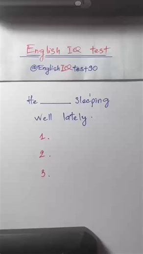 English IQ test