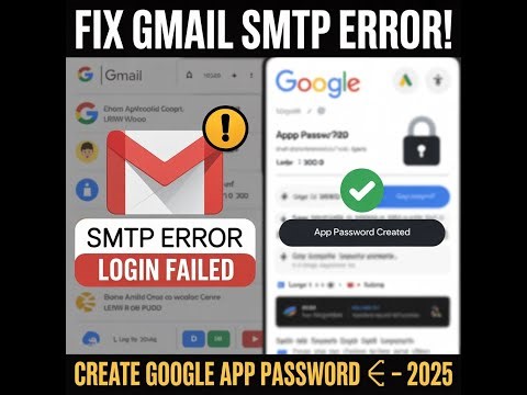 How to Create Google App Password in 2025 | Fix Gmail SMTP Login Issue