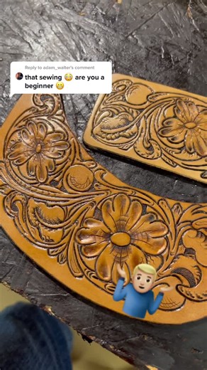 Reply to @adam_walter only been doing leather work for 4 months now actually, and this machine is also new,so yea I am. Let’s see your work bud