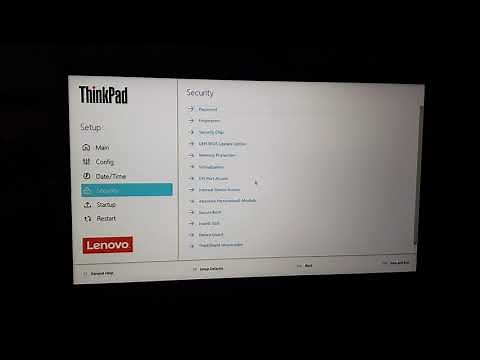 Booting from a USB stick on Lenovo ThinkPad T15