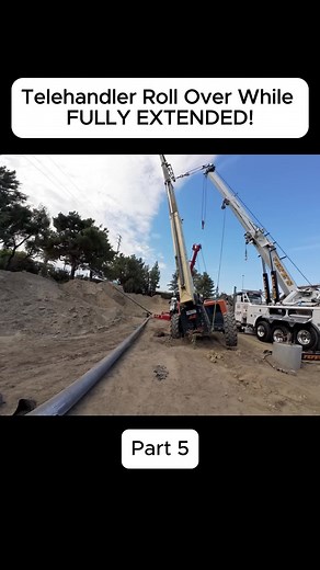 Telehandler Roll Over While FULLY EXTENDED!#towtruck