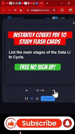 AI tool for making flash cards, summaries and quizzes #ai #shorts