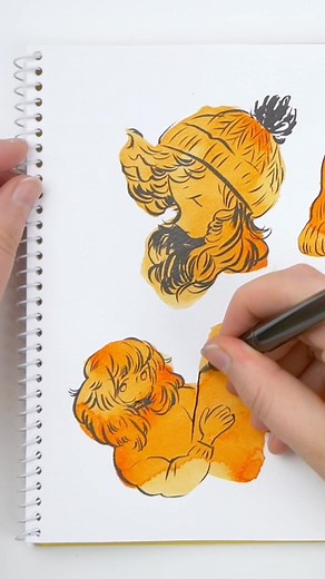 Creative Ink Blob Exercise for Drawing Inspiration