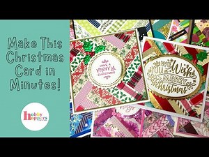 Use this easy geometric Washi pattern, to make quick Christmas Cards (or any kind of cards really.)