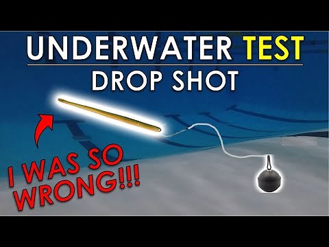 Drop Shot Length, Weight, and Bait Testing | Underwater Bass Fishing Rig Test