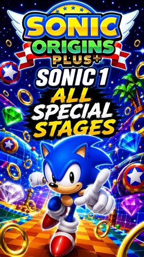 Sonic Origins Plus Sonic1 Sonic The Hedgehog All Special Stages - (2023) [Steam] [Index 042]