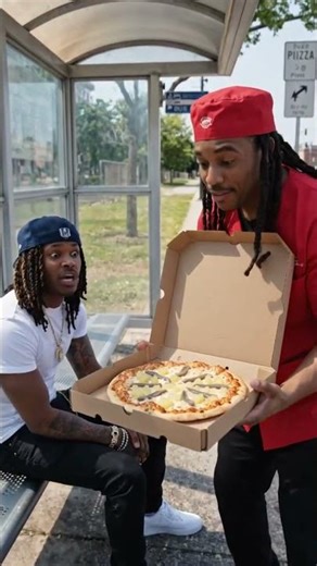 pov : king von orders pizza at bus stop