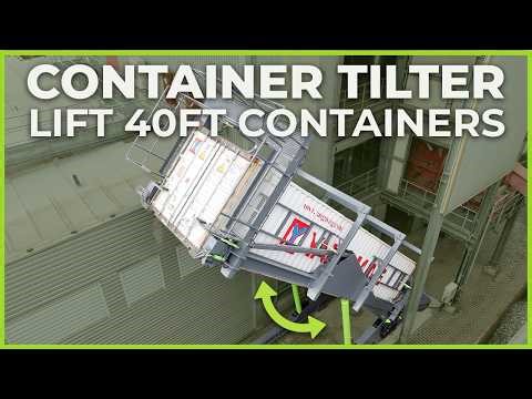 40-Foot Container Tilter | Vertical Bulk Container Loading System