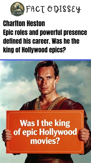 Charlton Heston Epic roles and powerful presence defined his career.