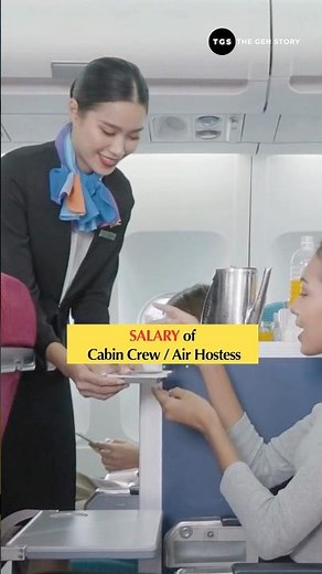 Real Air Hostess Salary Numbers #shorts #career #aviation