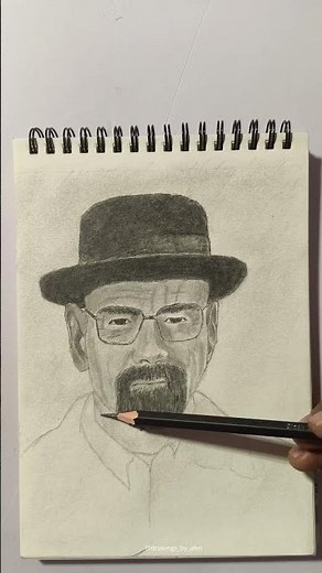 Drawing Walter White / Heisenberg (Breaking Bad) - Realistic Pencil Drawing