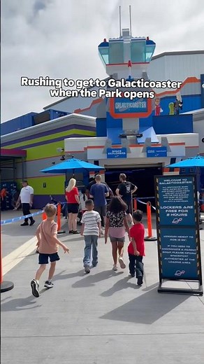 On a race to liftoff ⭐️ Blast off on Galacticoaster, the newest roller coaster in LEGO Galaxy!