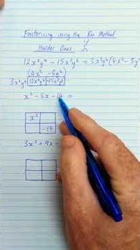 factorising using the box method - harder ones 😠