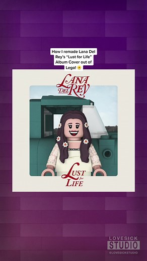 Remaking Lana Del Rey's 'Lust for Life' Album Cover with Lego