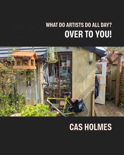 Posted @withregram • @axisweb What do artists do all day? Over to You! We’re honoured to spotlight Axis Member Cas Holmes @castextileartist, who generously shares a glimpse inside her garden studio — a vital creative sanctuary that helps her balance her artistic practice alongside caring responsibilities. “Rootling around the studio space in my garden... The space I work in once belonged to my life-partner Derek, which he converted for me a few years ago. It is full of recycled and reused furnis