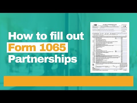 How to fill out form 1065 - Partnerships