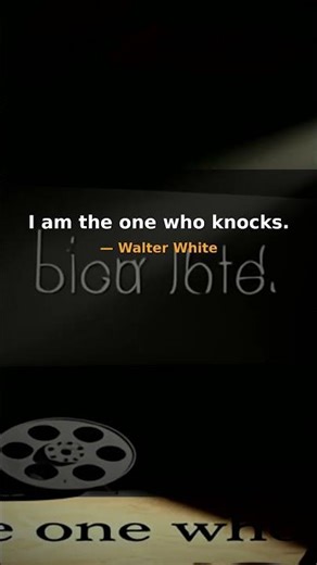 "I am the one who knocks." — Walter White (2011) #Shorts
