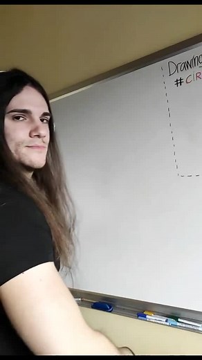 Drawing the Perfect Circle Challenge on Whiteboard