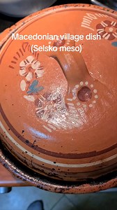 Village dish is one of the most popular and the tastiest Macedonian dishes. There are many recipes of village meat and everyone makes it according their own taste. It's a traditional Macedonian dish, basically consisted of meat and onions, many add mushrooms too, but the final touch is given by the dried Macedonian peppers. It is usually prepared in winter. This dish isn't hard to prepare, it just needs more time, so it's a dish that it's the best to prepare on Sundays when whole family is at ho