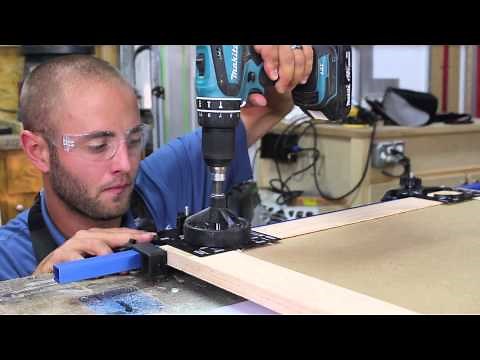 How to Easily Drill Hinge Cups in Cabinet Doors | Glass Impressions