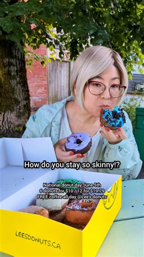 National donut day lee's donuts free coffee Vancouver Japanese zero calorie theory