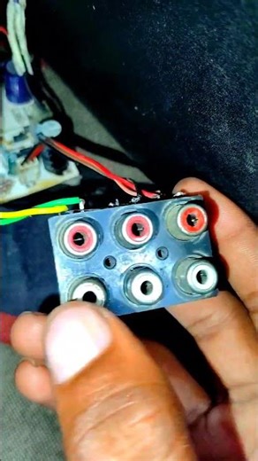 RCA Socket Connection | RCA connected connection | home theatre Speaker connection #shorts​