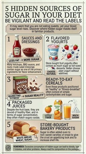 Did you know... 5 Hidden sources of sugar