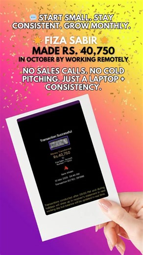 Online Work on Instagram: "She is a student, not a salesperson. No call center background, no past experience, just Learn2Lead training, discipline, and consistency. After joining the Learn2Lead Training & Placement System, Fiza built real confidence, learned how remote prospecting works, and now earns from home through texting-based outreach. This is not a typing job, this is performance-based growth: the more you improve your skills, the more you earn. ✅ Student-friendly ✅ 100% remote (from ho