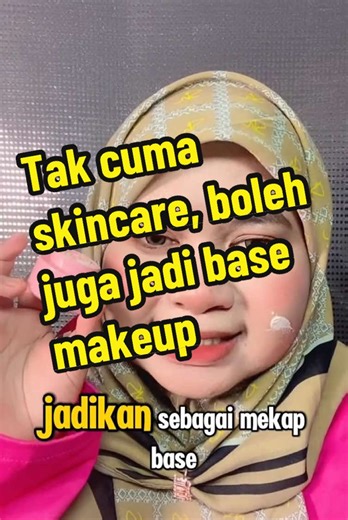 Tak cuma skincare, Hamnie Face Cream juga boleh jadi base makeup terbaik anda!!.. Multifungsi & praktis!😍! #naturalbeauty #TikTokBeauty #simple #TeamHamnie #HamnieLovers #BaseMakeup