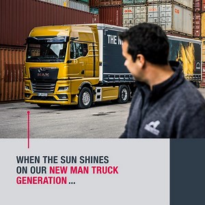 3.2K views · 289 reactions | This feature of our new MAN Truck Generation isn't just an eye- and sun-catcher - our new sun visor also saves fuel thanks to its aerodynamically optimized design! | MAN Truck & Bus | Facebook