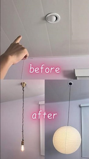 【賃貸DIY】味気ないダウンライトをおしゃれに！工事不要でペンダントライトに変える魔法のアイテム【FSLiving】