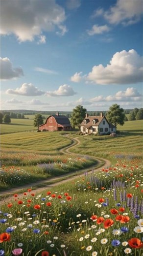 A Beautiful Sunny Day in the Countryside🌾🌻 | Deeply Relaxing 4K Nature​ #FarmLife #CountrysideBeauty