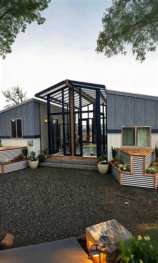 Two Tiny Homes Connected by Sunroom and Deck – A New Way to Family Living | Creative Cabins